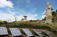 壷阪寺の太陽光発電